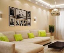 Гостиная в квартире — дизайн, оформление, варианты расположения элементов мебели (105 фото)